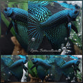 Luxury Halfmoon Delta Green Alien Hybrid Rare Betta Fish Male